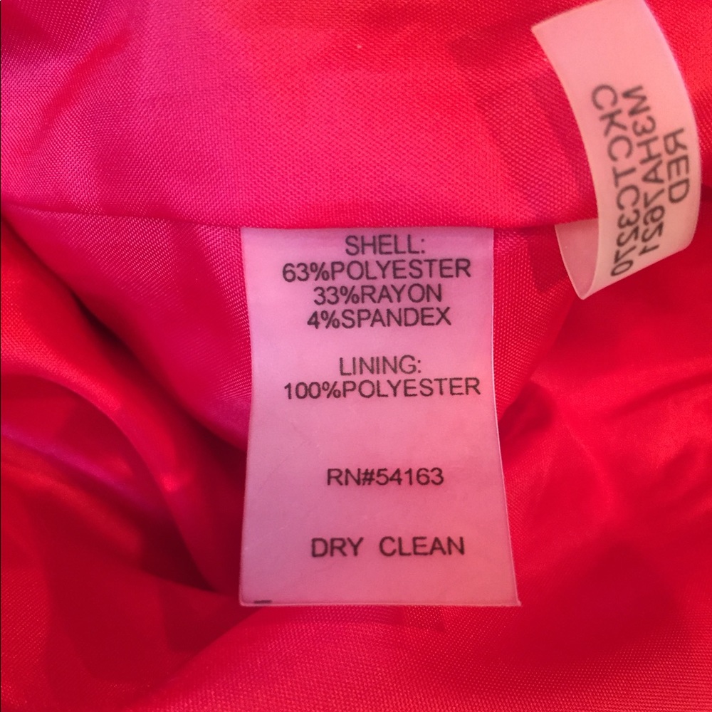 Calvin Klein Red Long Sleeve Shift Dress/Tunic - Picture 2 of 3